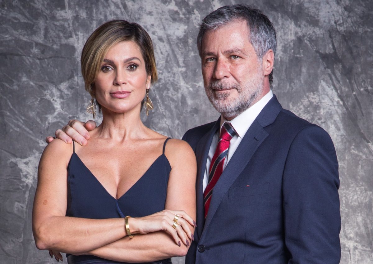 Helena (Flávia Alessandra) e Hugo (Leopoldo Pacheco) - (Divulgação/Globo)