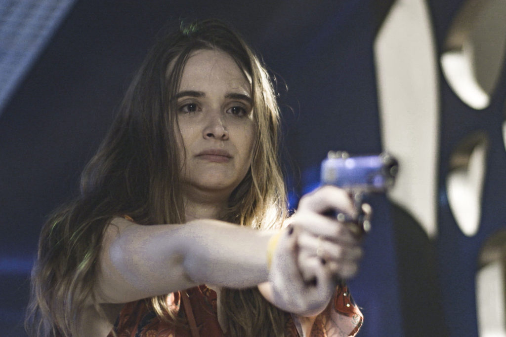Luna (Juliana Paiva) em ação! (Divulgação/TV Globo)