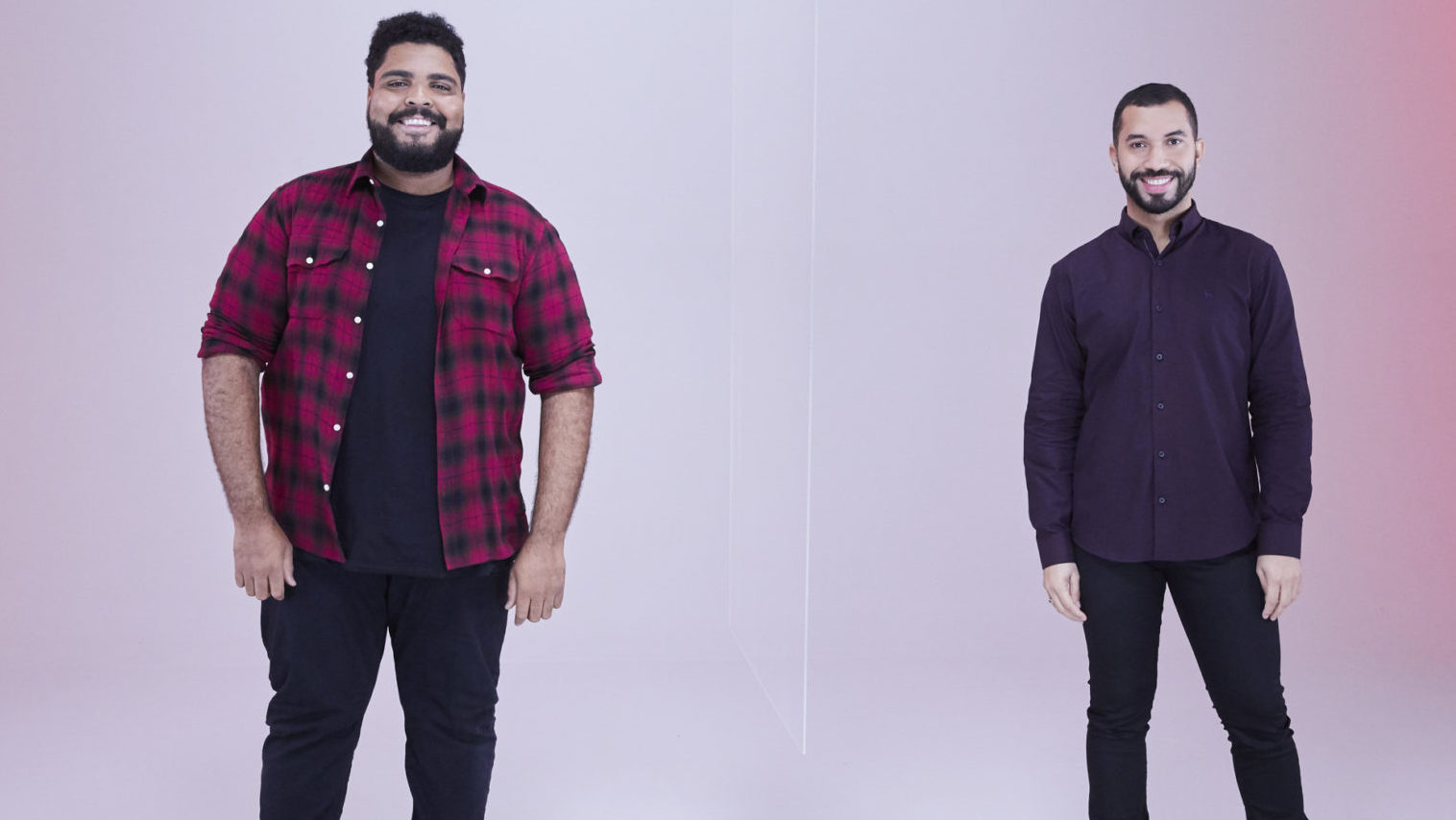 Gil do Vigor e Paulo Vieira em campanha do Globoplay