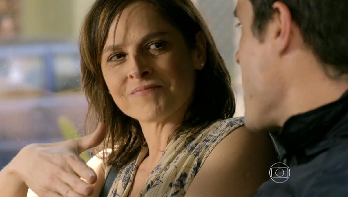 Cora (Drica Moraes) e Fernando (Erom Cordeiro) fazem pacto para o fim do romance de Vicente (Rafael Cardoso) de Cristina (Leandra Leal) - 'Império' — Foto: Globo