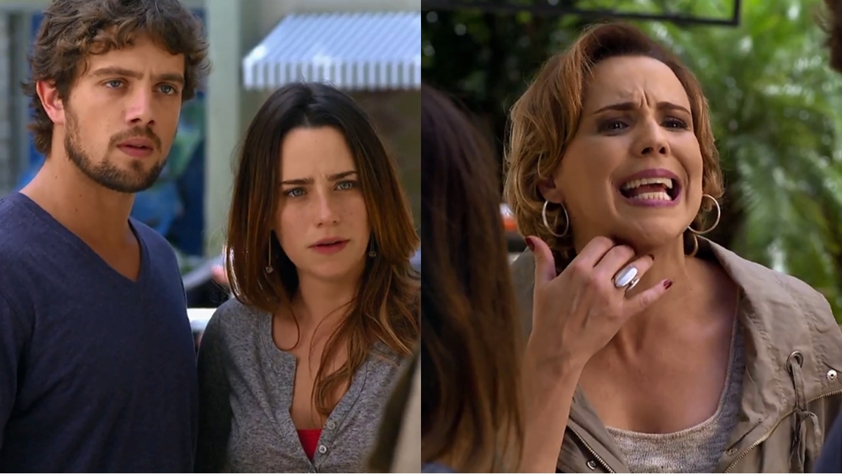 Rodrigo (Rafael Cardoso), Ana (Fernanda Vasconcellos) e Eva (Ana Beatriz Nogueira) em cena de A Vida da Gente (Reprodução: Globo)