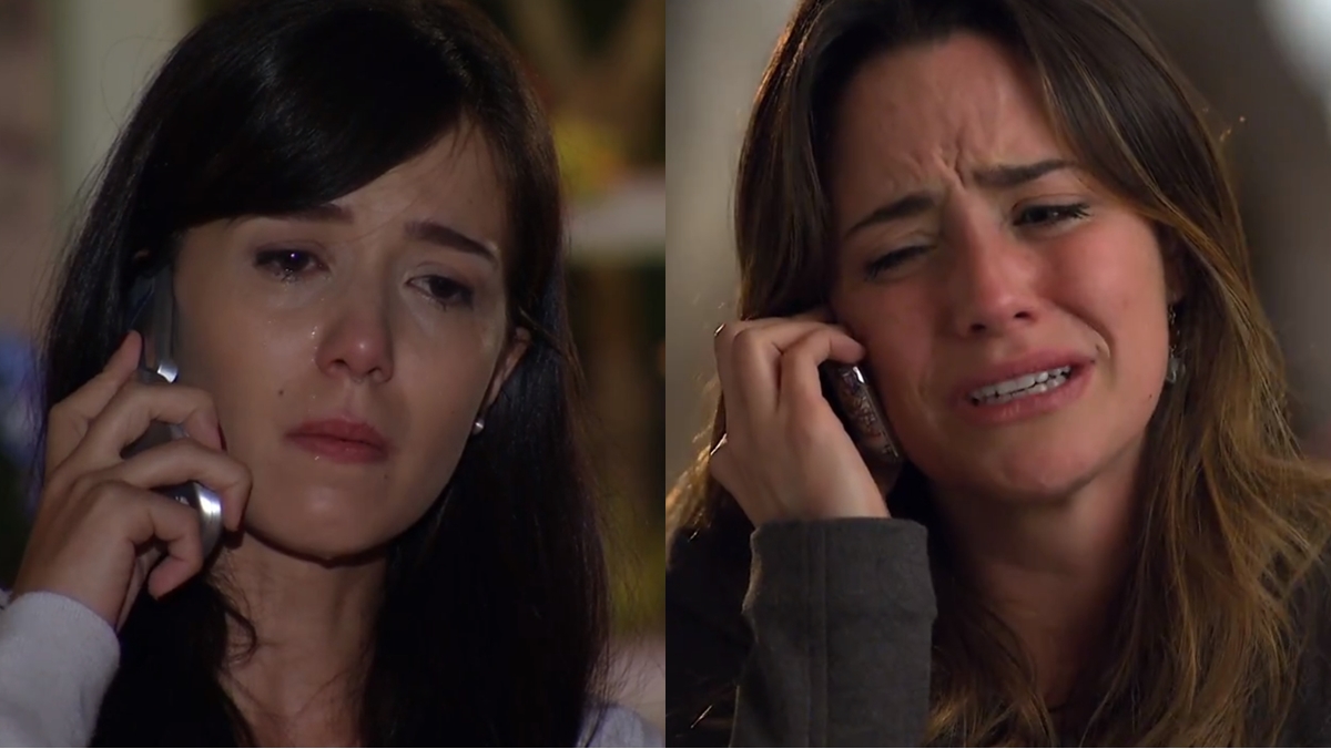 Marjorie Estiano (Manu) e Fernanda Vasconcellos (Ana) em cena de A Vida da Gente (Reprodução: Globo)