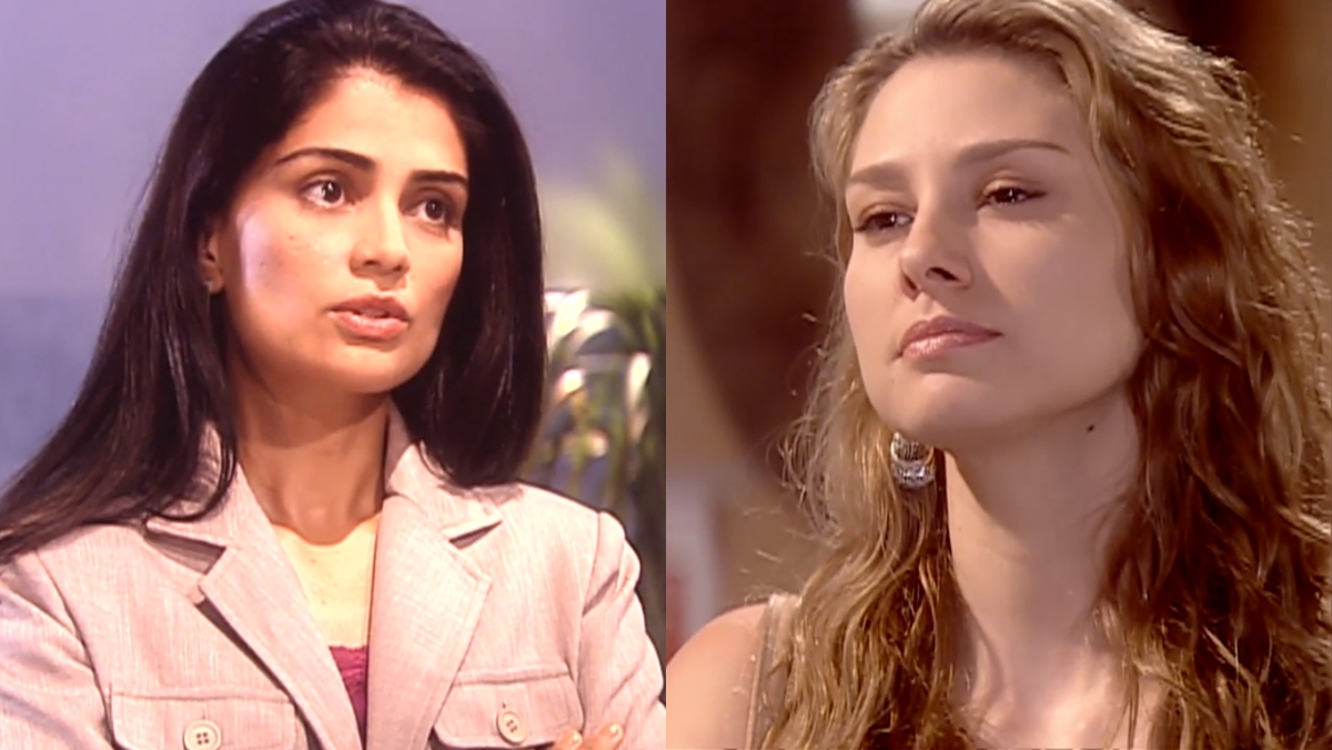 Diana (Patrícia França) e Clarice (Lavínia Vlasak) em cena de Prova de Amor (Reprodução: Record TV)