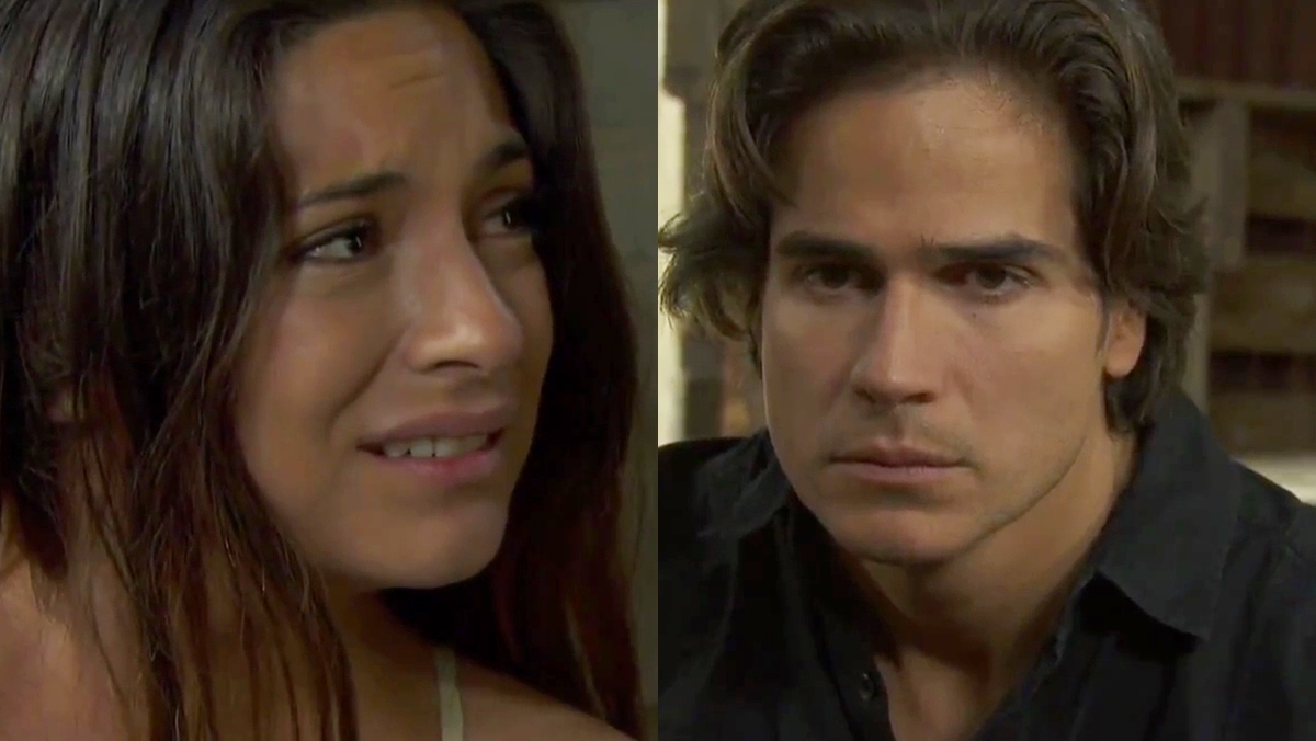 Maricruz (Ana Brenda Contreras) e Otávio (Daniel Arenas) em cena de Coração Indomável (Reprodução: Televisa S.A.)