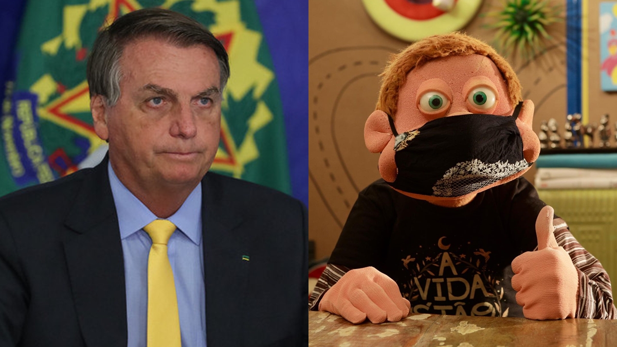 Júlio do Cocoricó se posiciona sobre o uso de mascara (Reprodução/Montagem Observatório da TV)