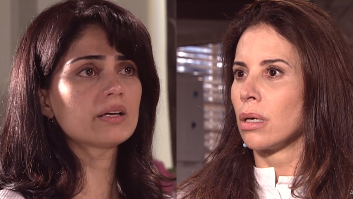 Diana (Patrícia França) e Teresa (Cláudia Alencar) em cena de Prova de Amor (Reprodução: Record TV)