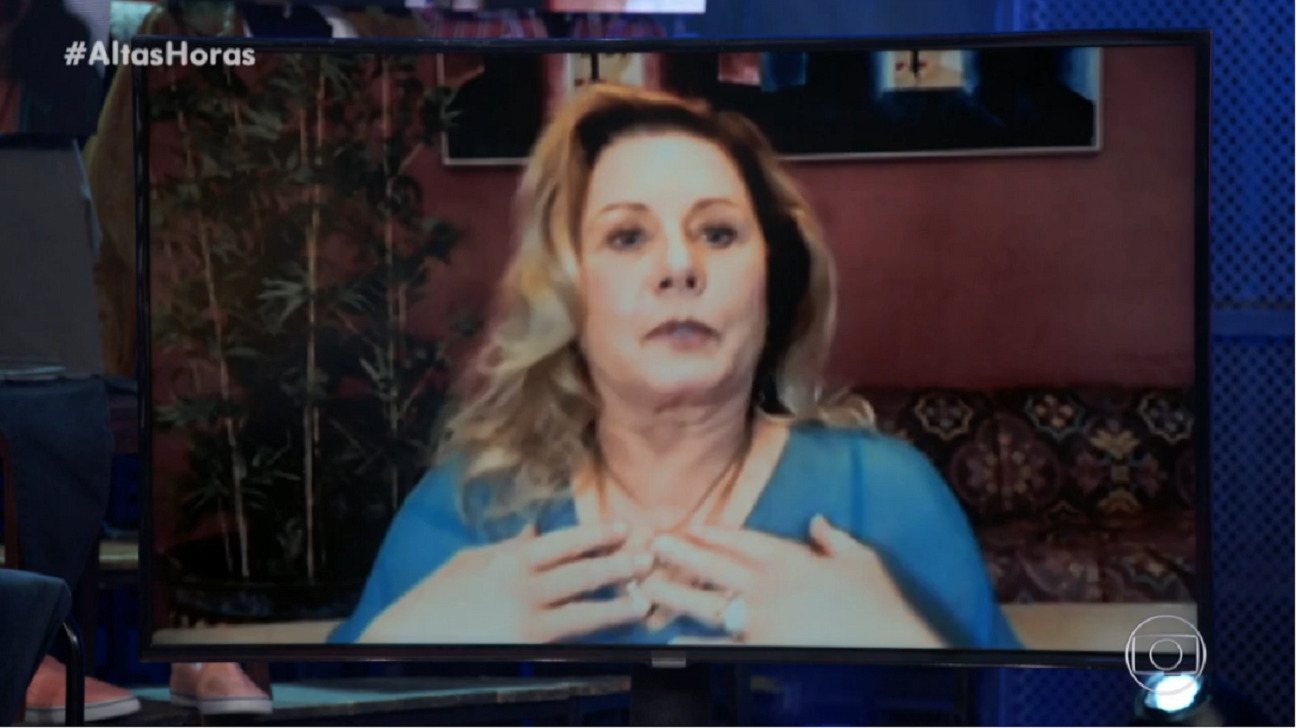 Vera Fischer durante o Altas Horas