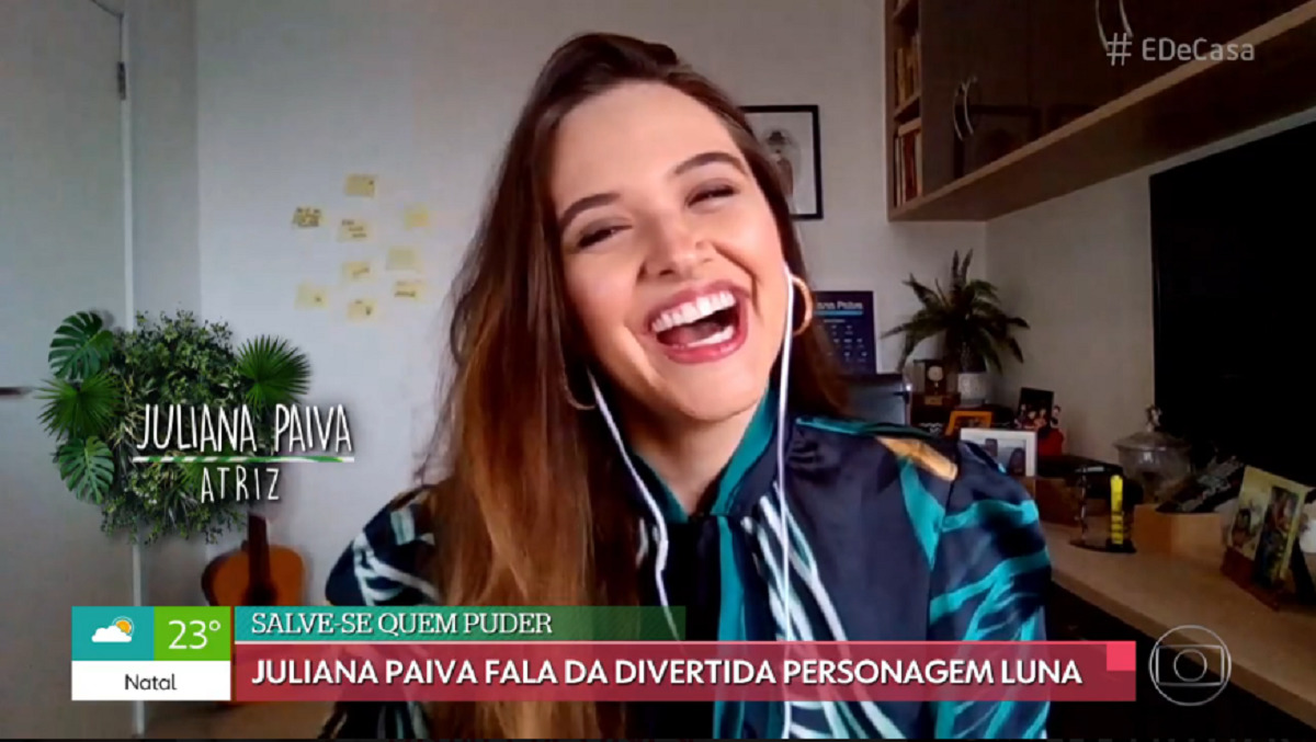Juliana Paiva durante o É de Casa