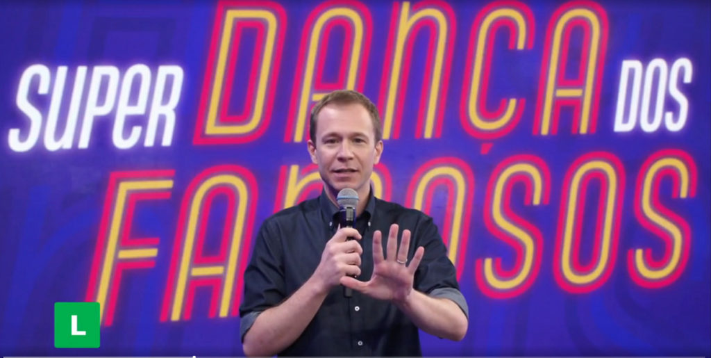 Tiago Leifert no Super Dan&ccedil;a dos Famosos
