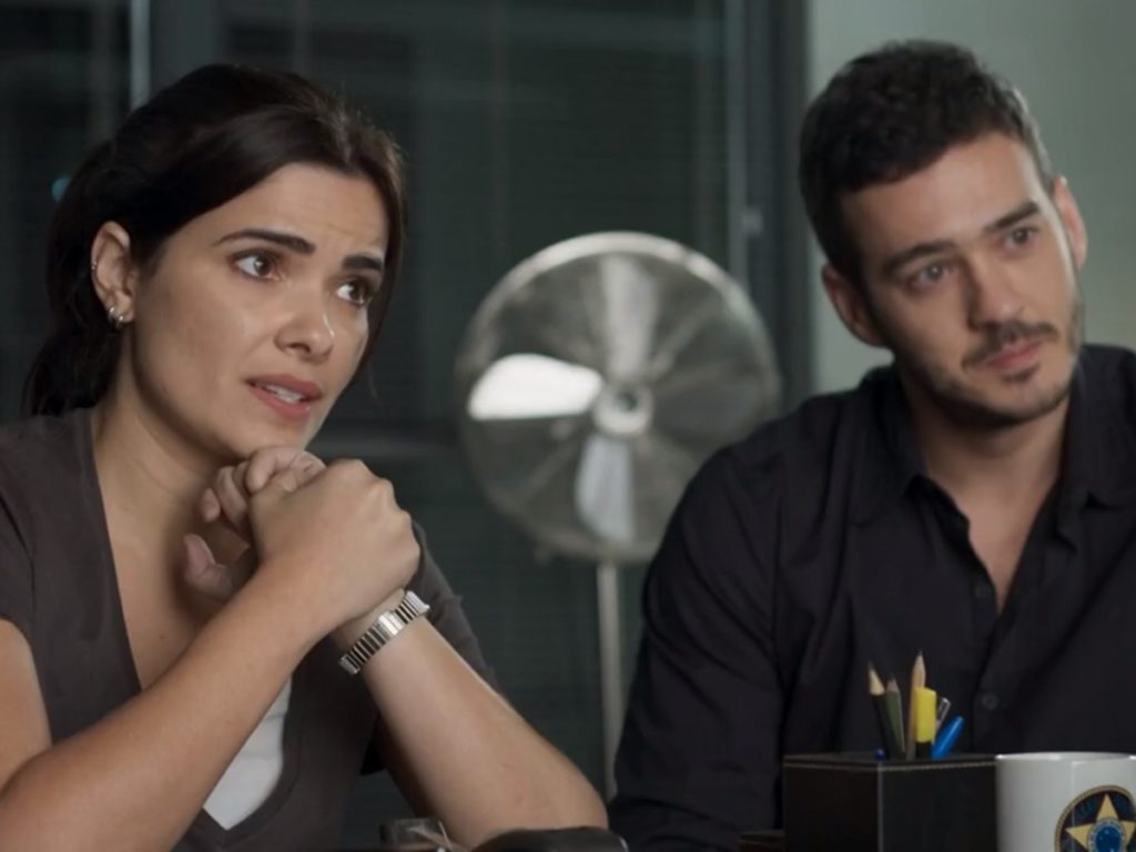 Antônia (Vanessa Giácomo) e Domênico (Marcos Veras) de Pega Pega