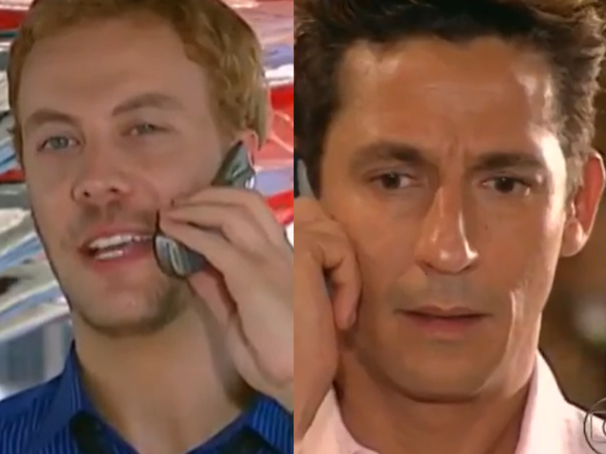 Tony (Guilherme Weber) e Kaíke (Tuca Andrada) em Da Cor do Pecado (Reprodução/Globo)