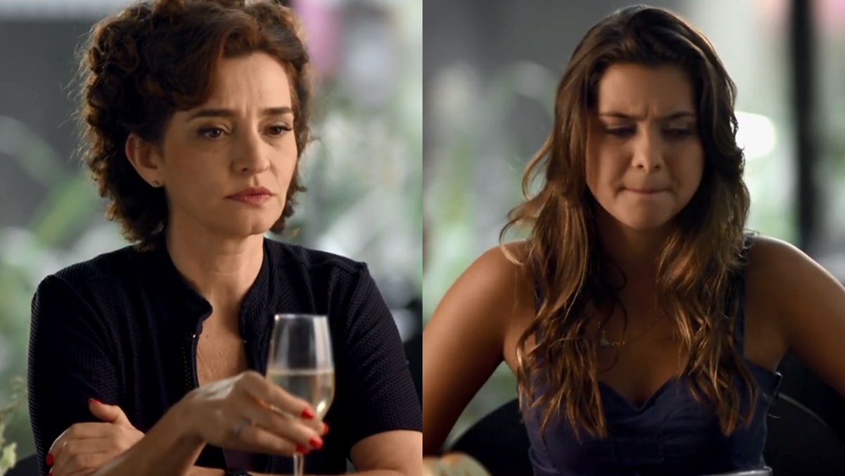 Gisele Fróes (Vitória) e Polliana Aleixo (Cecília) em cena de A Vida da Gente (Reprodução: Globo)