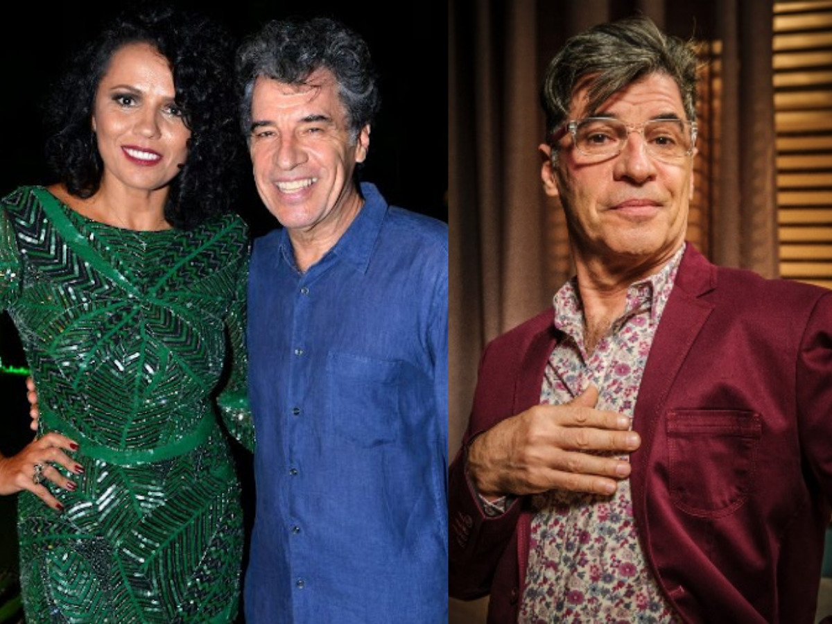 Dadá Coelho e o marido, Paulo Betti. Ao lado, ele como Téo, em Império (Divulgação)