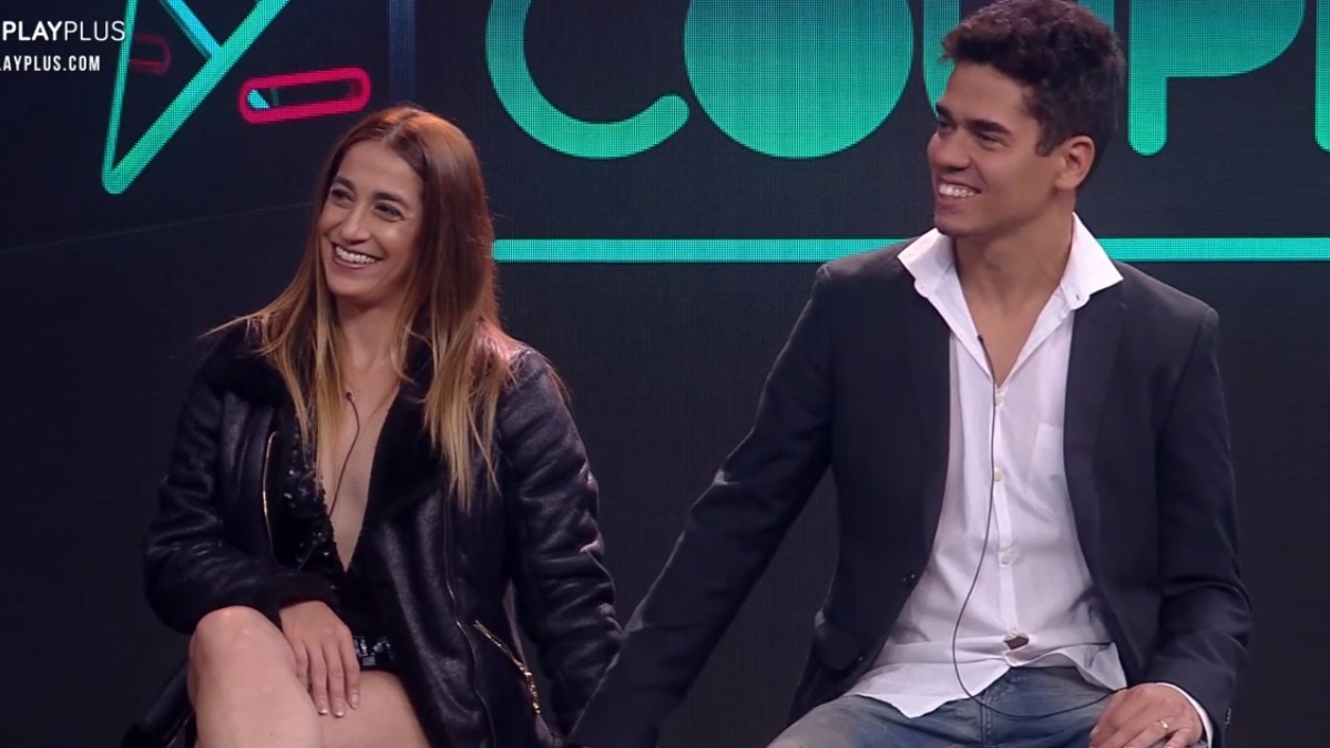 Dani e Fábio no Cabine de Descompressão do Power Couple