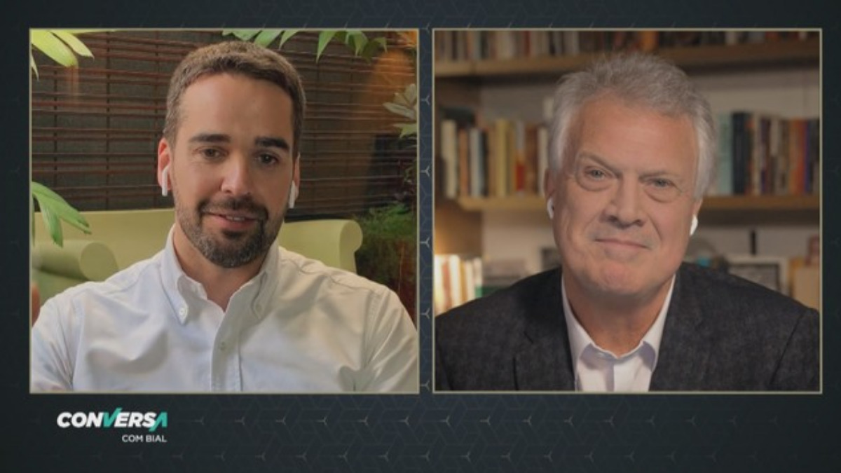 Eduardo Leite no Conversa com Bial (Reprodução/Globo)