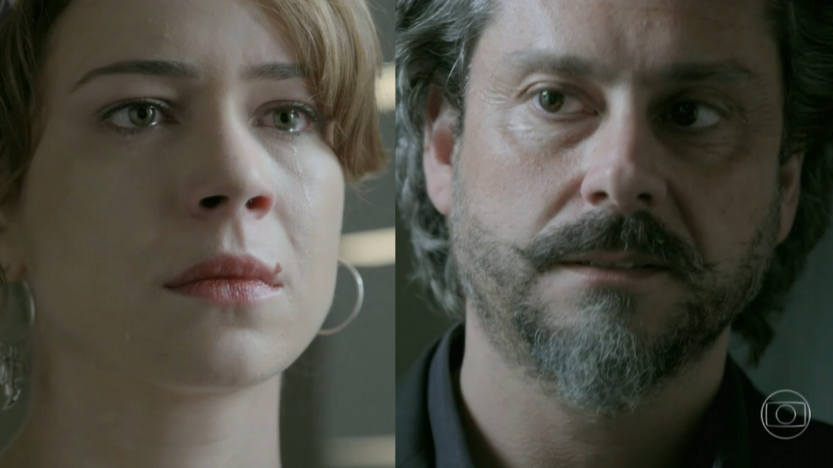 Cristina (Leandra Leal) e José Alfredo (Alexandre Nero) em Império (Reprodução/Globo)