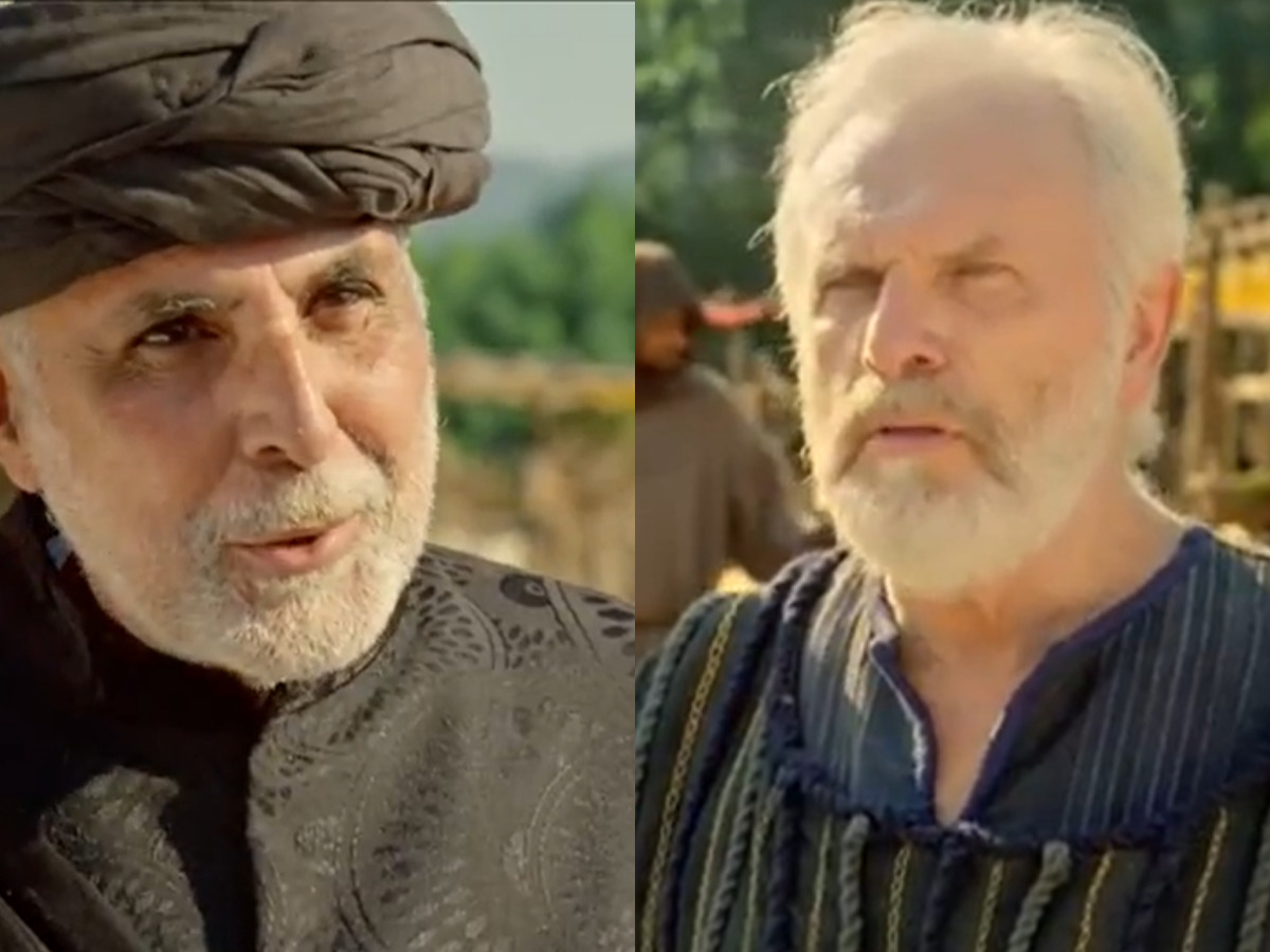Ismael (Anselmo Vasconcellos) e Isaque (Henrique Pagnoncelli) em Gênesis (Reprodução/Record TV)