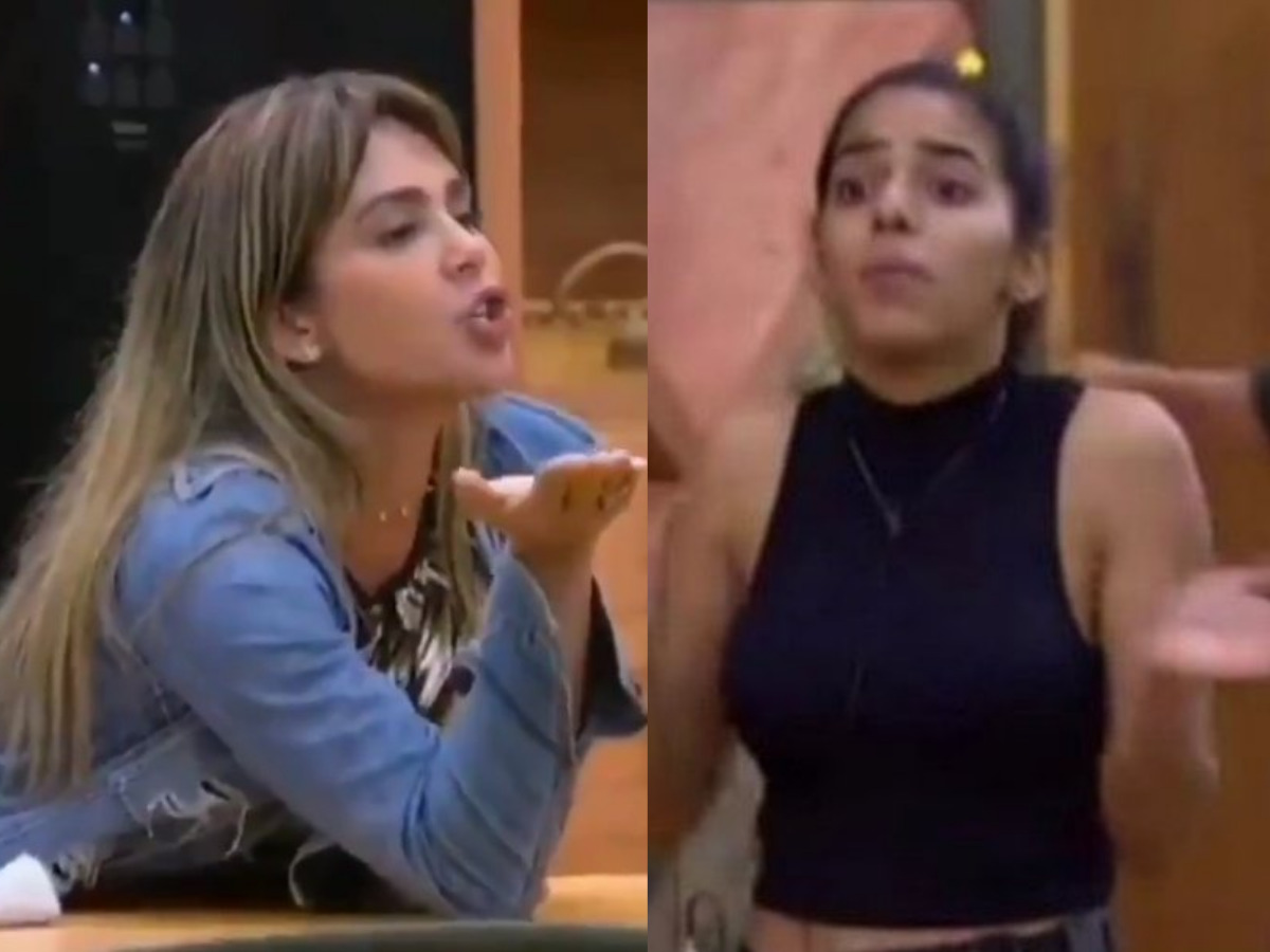 Nadja Pessoa e Mirella Santos no Ilha Record (Reprodução/Record TV)