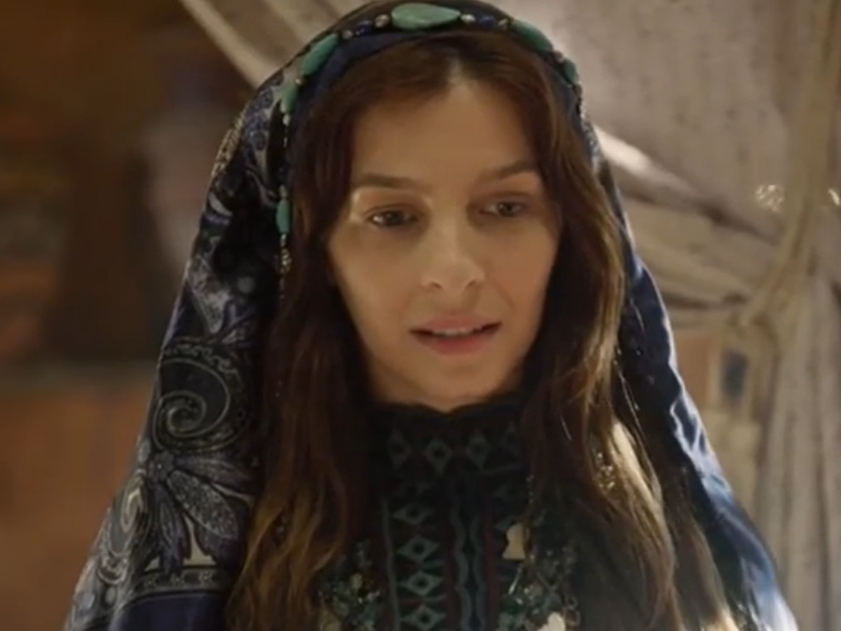 Lia (Michelle Batista) em Gênesis (Reprodução/Record TV)