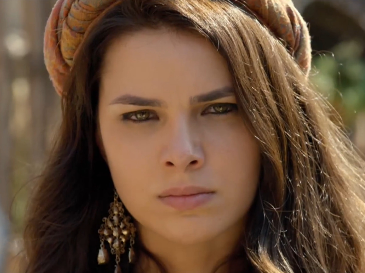 Raquel (Thaís Melchior) em Gênesis (Reprodução/Record TV)