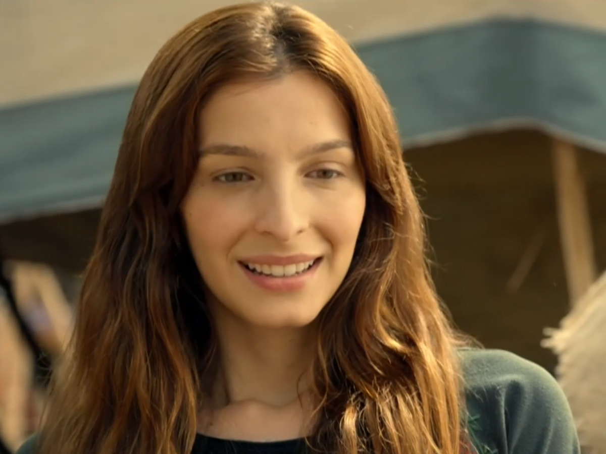 Lia (Michelle Batista) em Gênesis (Reprodução/Record TV)