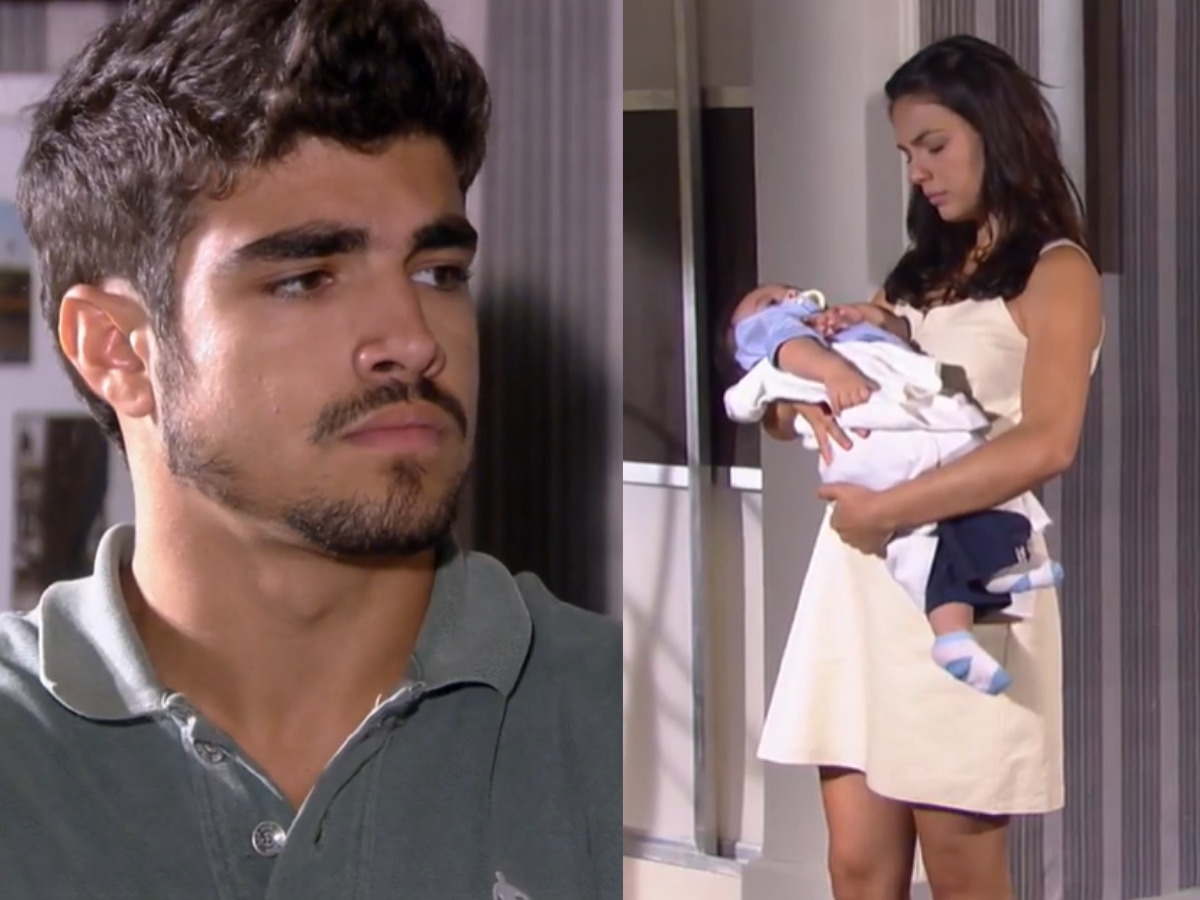 Edgar (Caio Castro) e Marcela (Isis Valverde) em Ti Ti Ti (Reprodução/Globo)