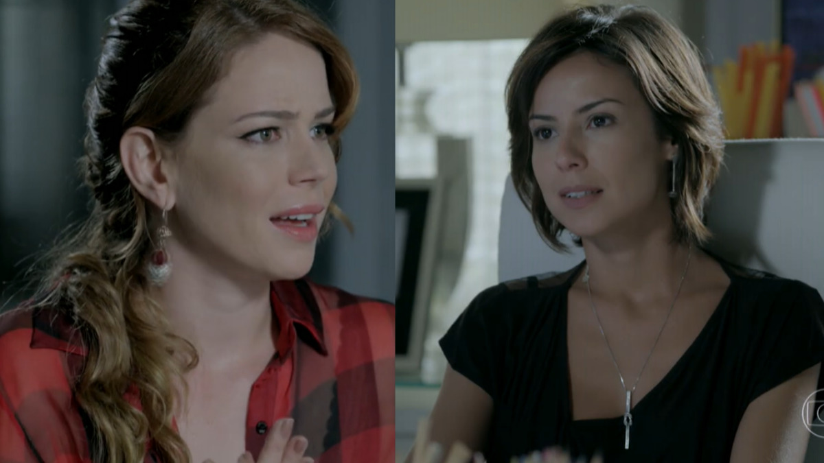 Cristina (Leandra Leal) e Maria Clara (Andréia Horta) em Império (Reprodução/Globo)