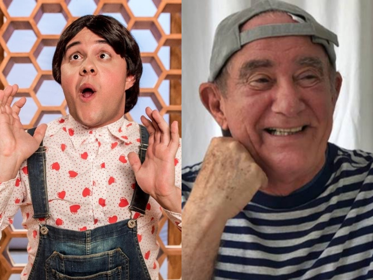 Gui Santana como Zacarias e Renato Aragão (Divulgação)