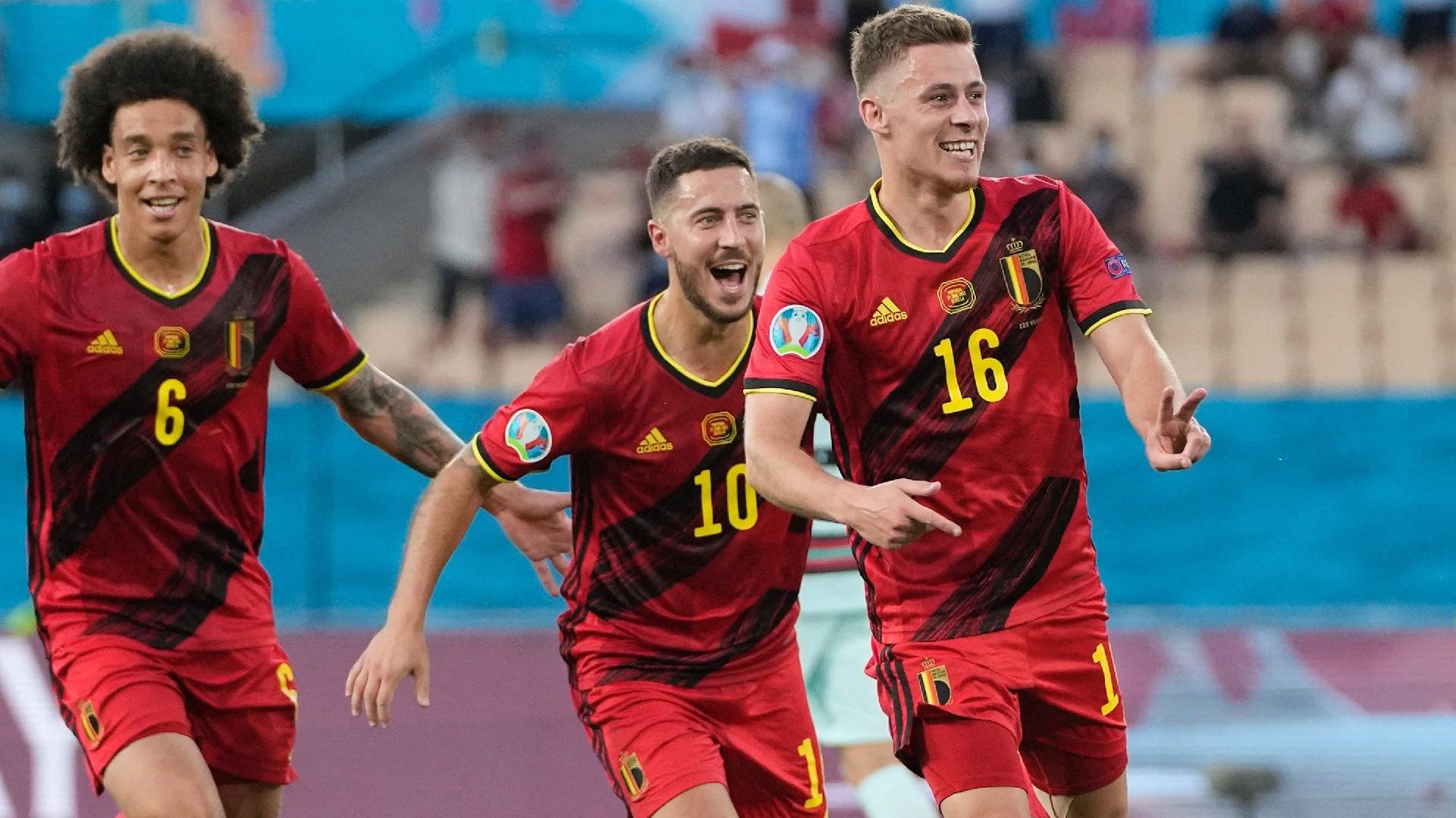 Jogadores da Bélgica