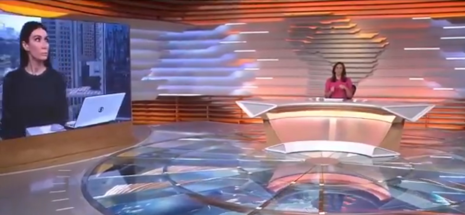 Michelle Barros e Ana Paula Araújo no Bom Dia Brasil