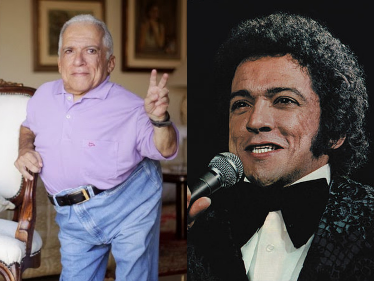 O cantor Nelson Ned em duas épocas (Divulgação - Globo)