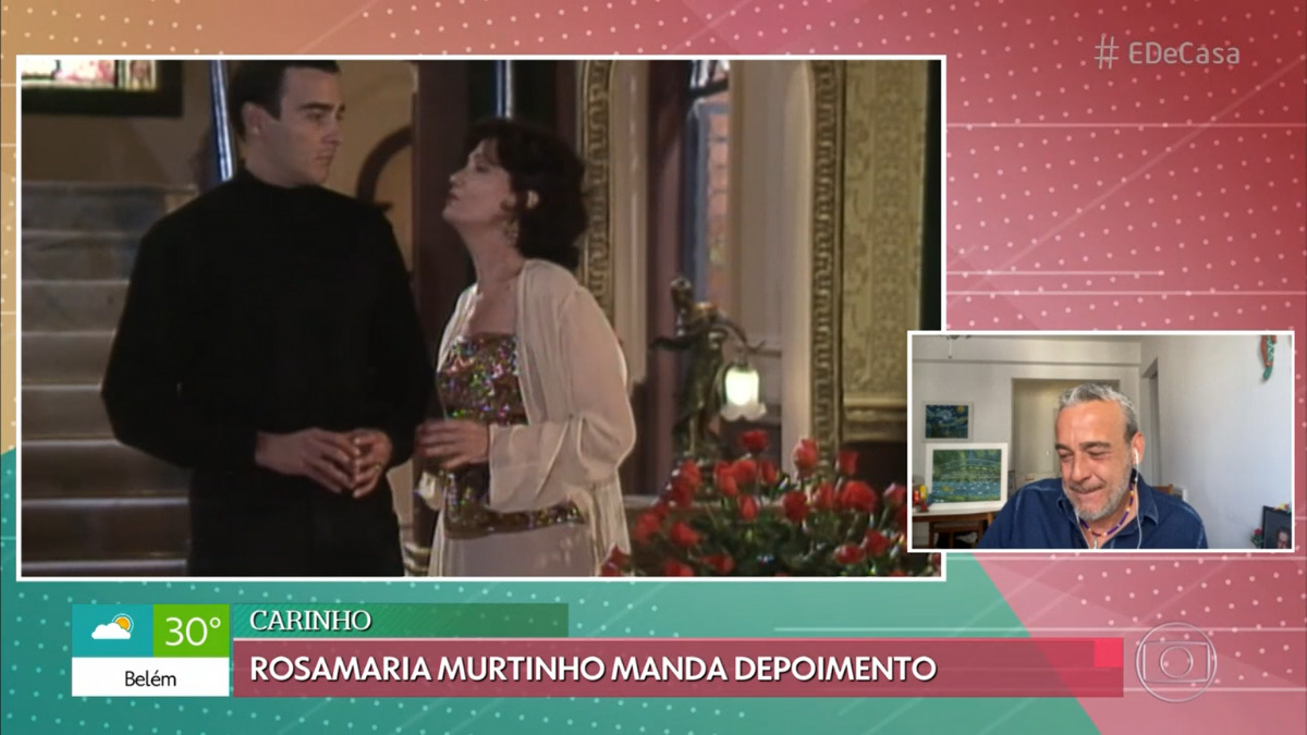 Alexandre Borges relembra papel em A Próxima Vítima no É de Casa (Reprodução / Globo)
