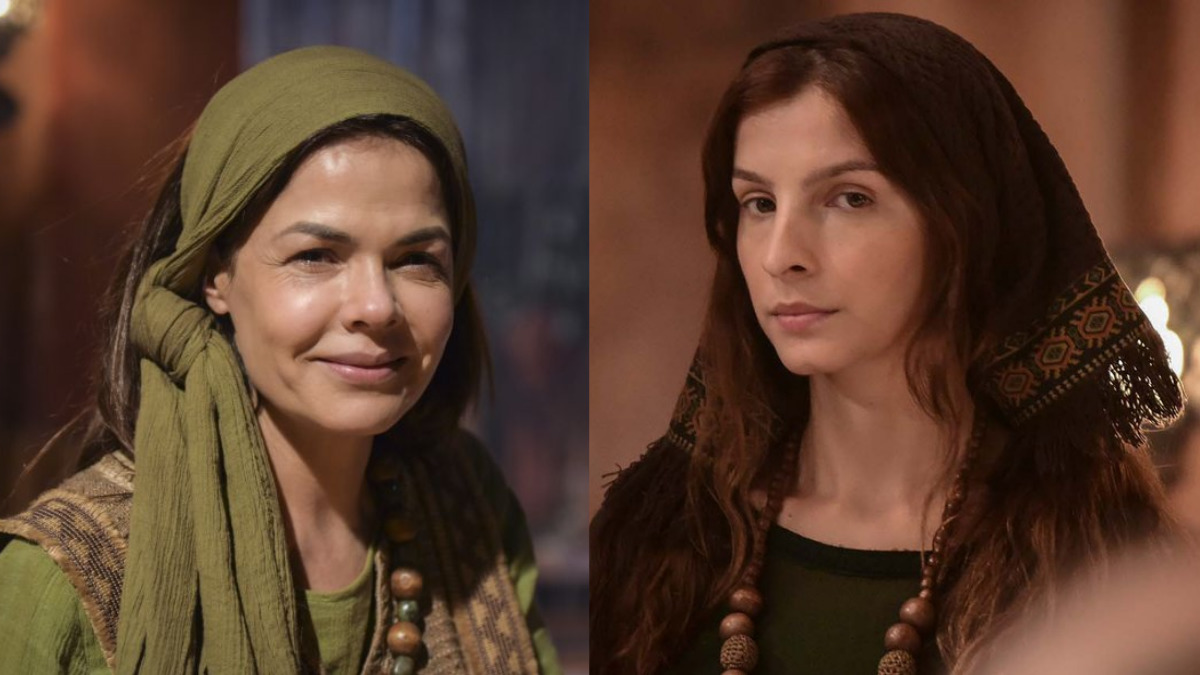 Yarin (Andrea Avanci) e Lia (Michelle Batista em Gênesis (Divulgação)