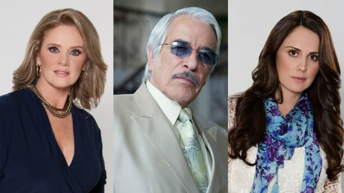 Vitória, Aníbal e Adriana em Amores Verdadeiros (Divulgação/Televisa)