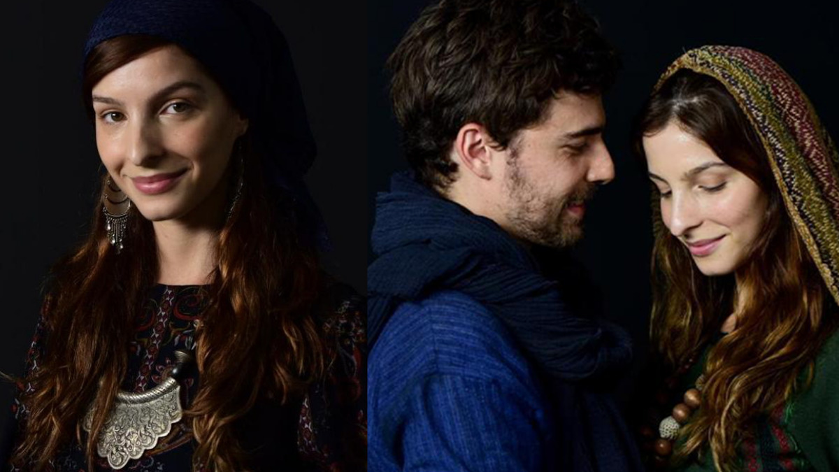 Michelle Batista e Miguel Coelho são Lia e Jacó em Gênesis (Divulgação / Record TV)