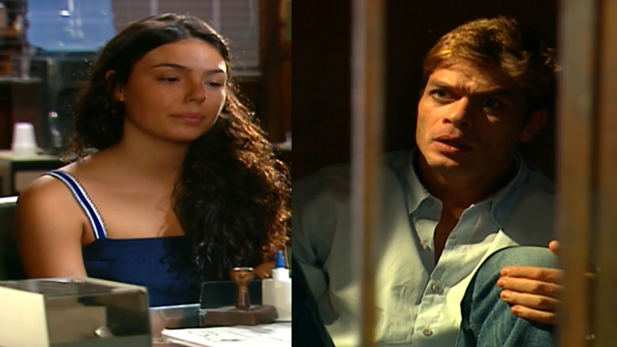 Ísis Valverde é Telma e Fábio Assunção é Daniel em Paraíso Tropical (Reprodução/Globo)