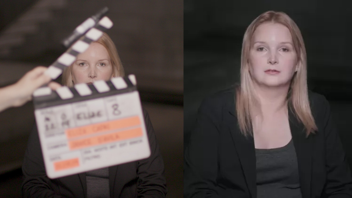 Elize Matsunaga na gravação do documentário (Divulgação)
