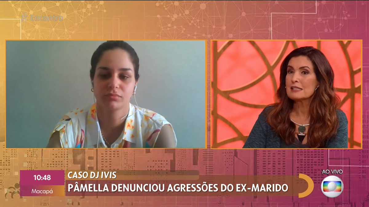 Pamella Holanda e Fátima Bernardes no Encontro