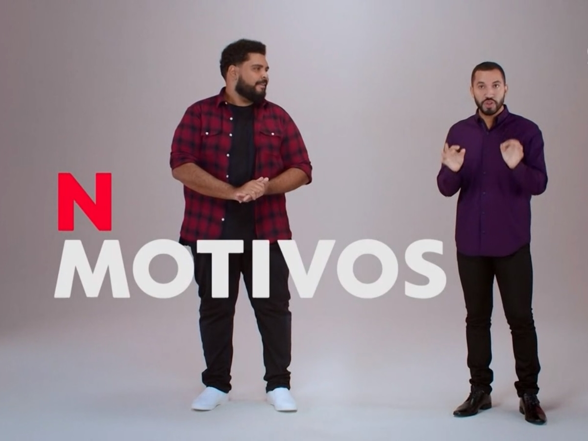 Paulo Vieira e Gil do Vigor em comercial do Globoplay