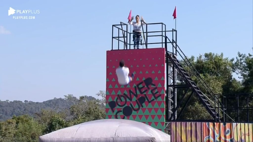 Prova dos Homens no Power Couple (Reprodução/PlayPlus)