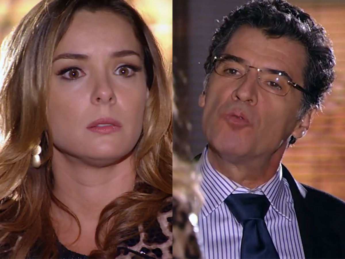 Regiane Alves e Paulo Betti são Cris e Jonas em A Vida da Gente (Reprodução Globo)