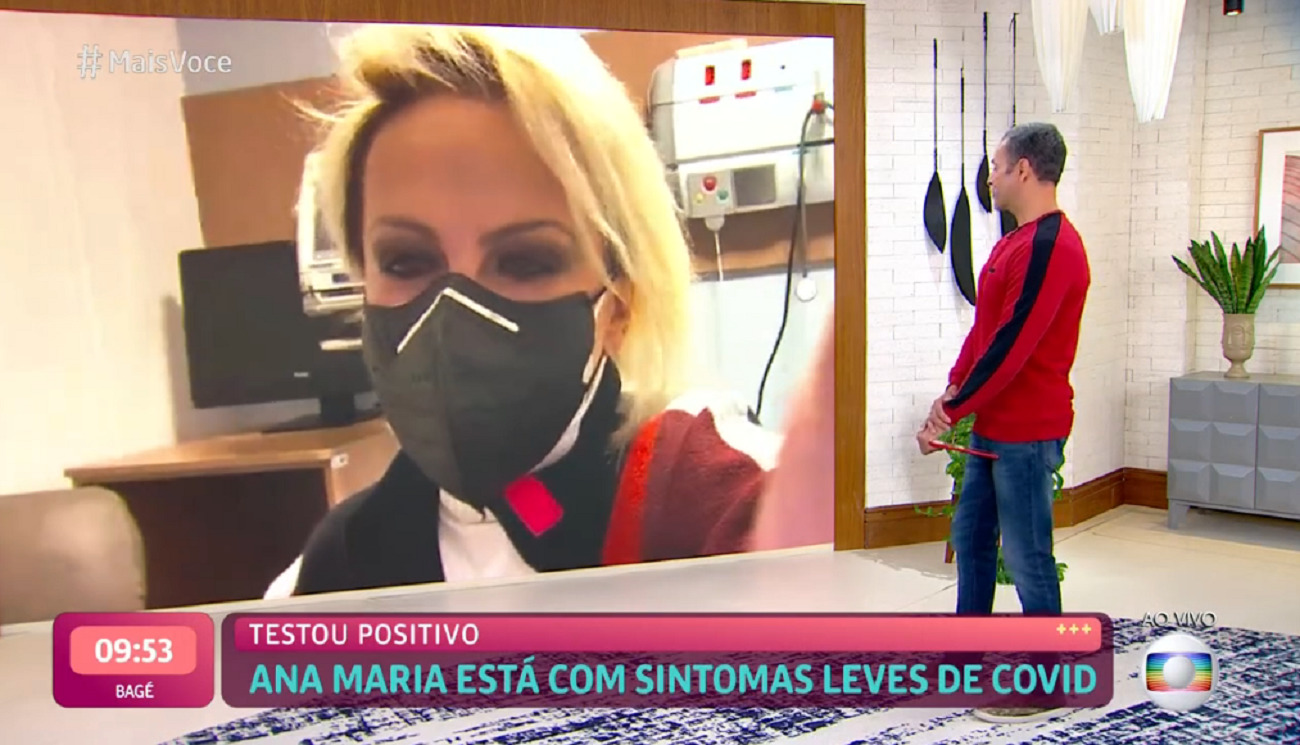 Ana Maria Braga durante o Mais Você