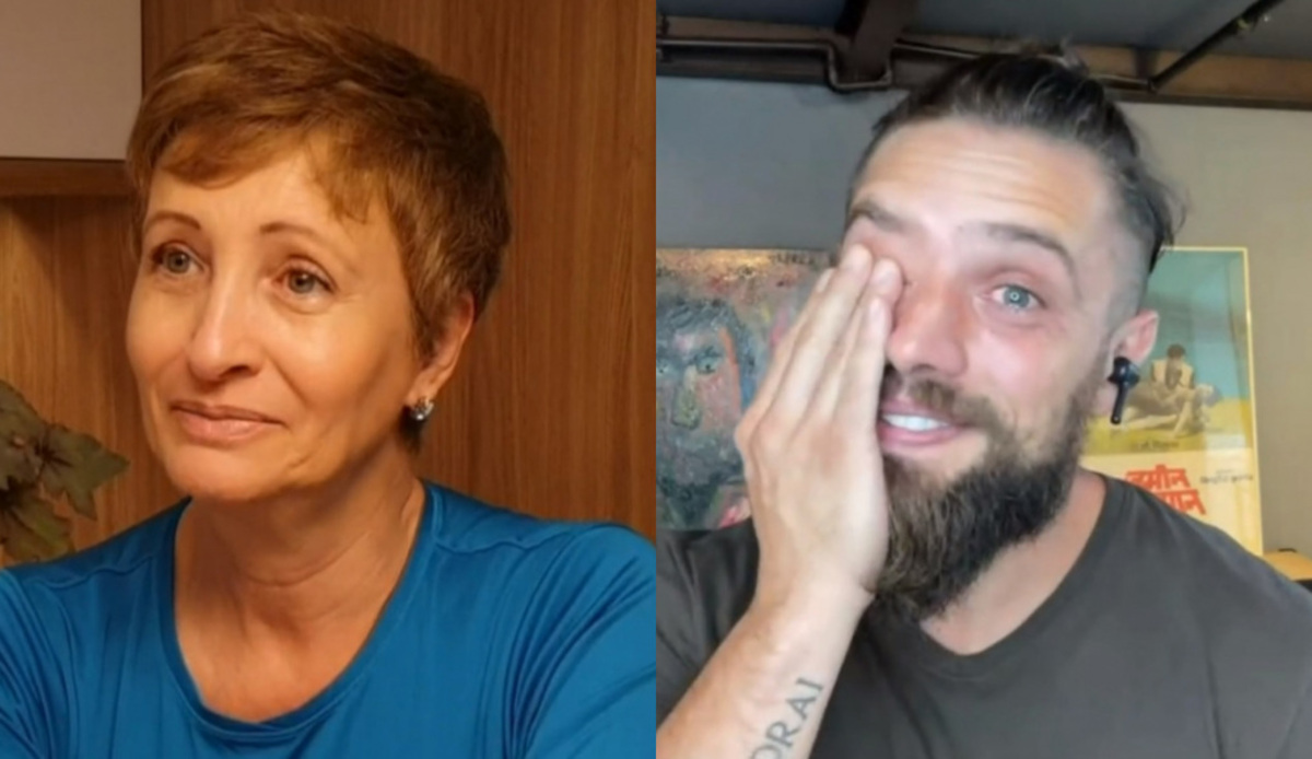 Sônia Bridi e Rafael Cardoso no Mais Você