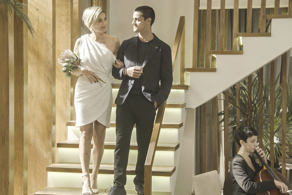 Casamento de Helena (Flávia Alessandra) e Mário (Murilo Rosa) em Salve-se Quem Puder (Divulgação)