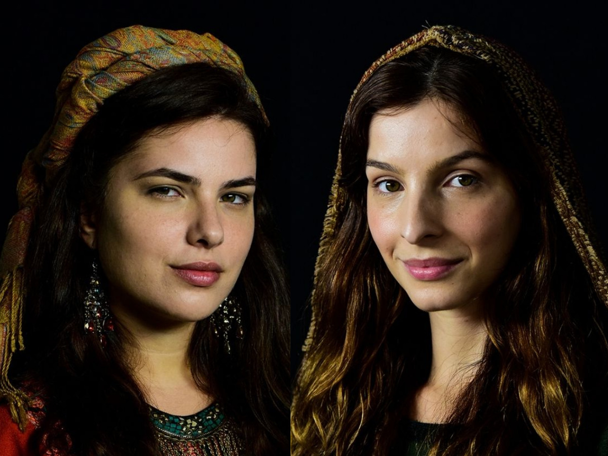 Thaís Melchior e Michelle Batista são Raquel e Lia em Gênesis (Divulgação - Record TV)