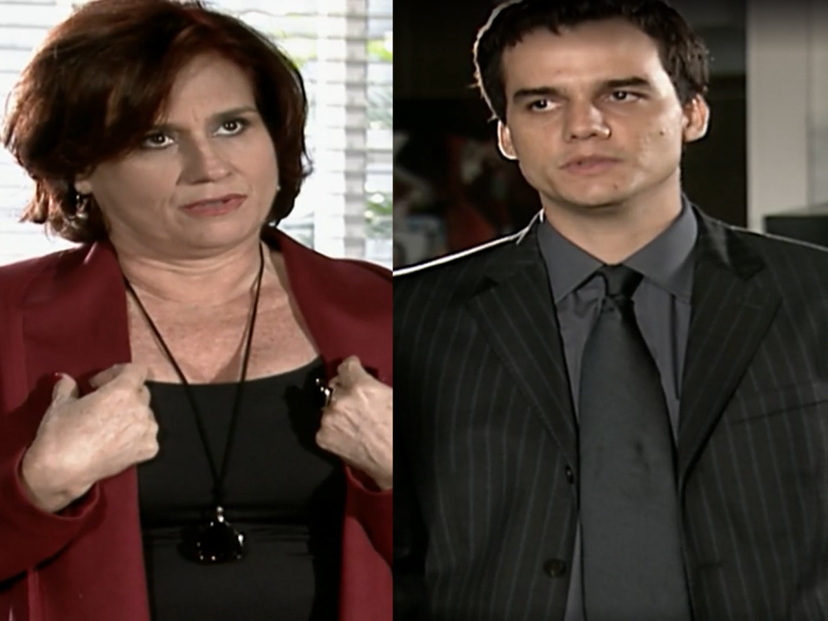 Vera Holtz e Wagner Moura são Marion e Olavo em Paraíso Tropical (Divulgação - Globo)