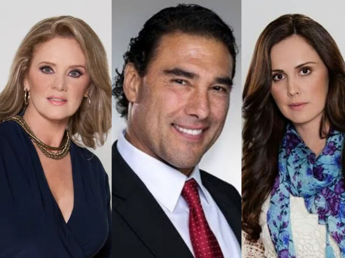Vitória, Aguiar e Adriana em Amores Verdadeiros (Divulgação - Televisa)