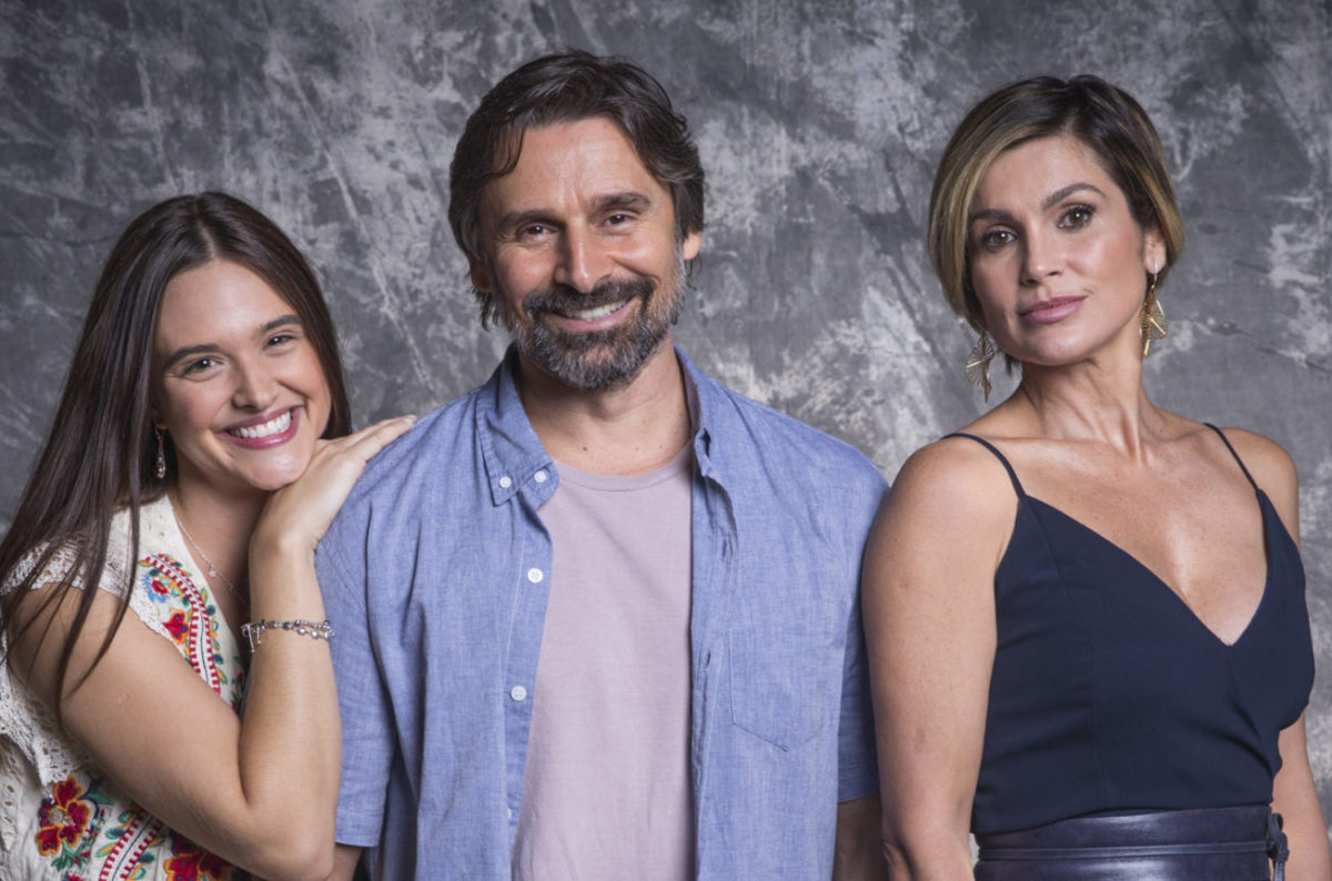 Mário (Murilo Rosa), Luna (Juliana Paiva) e Helena (Flávia Alessandra) de Salve-se Quem Puder (Divulgação)