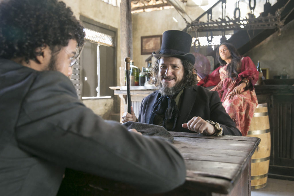 Licurgo ( Guilherme Piva) de Nos Tempos do Imperador (Divulgação/Globo)