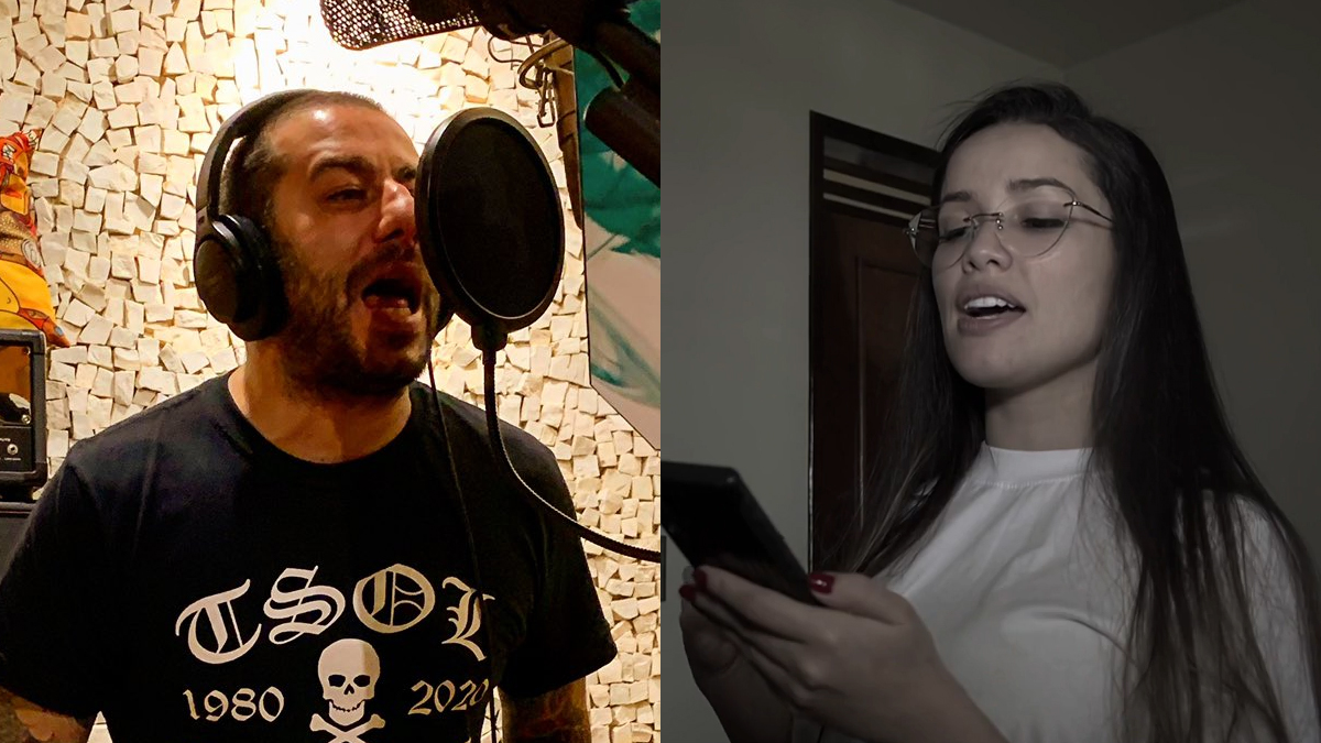 Badaui, vocalista do CPM 22, e Juliette Freire, campeã do BBB21